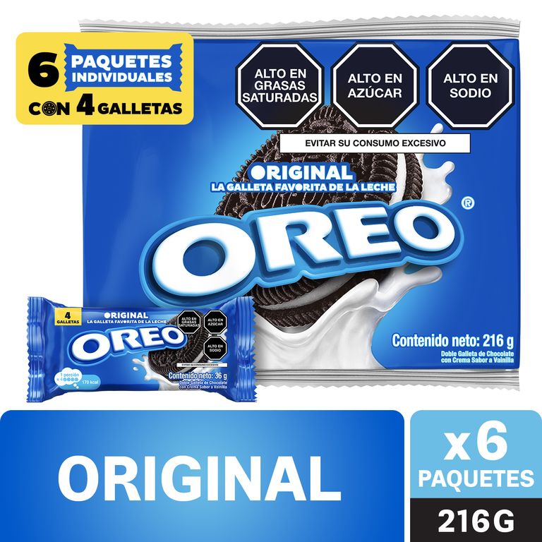Galleta Oreo Sixpack 216 g