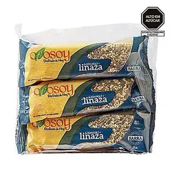 CROSOY - Barra de Ajonjolí con Linaza 6 Unidades