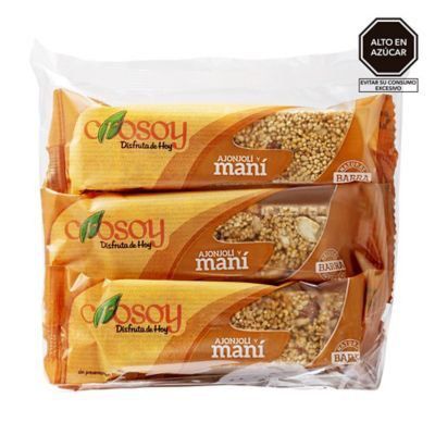 Sixpack Barra de Ajonjolí con Maní Crosoy