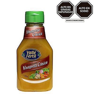 Salsa Vinagreta Clásica Valle Fertil Envase 370 g