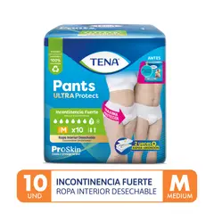TENA - Ropa Interior Desechable Ultra Unisex Talla M Empaque 10 Und