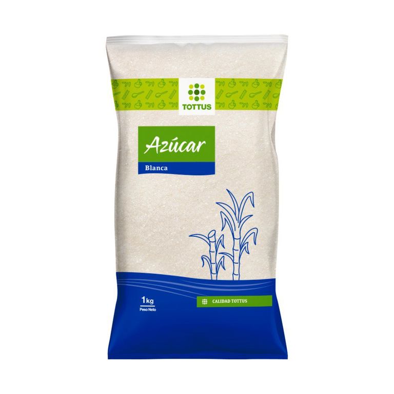 Azúcar Blanca Tottus Bolsa 1 Kg