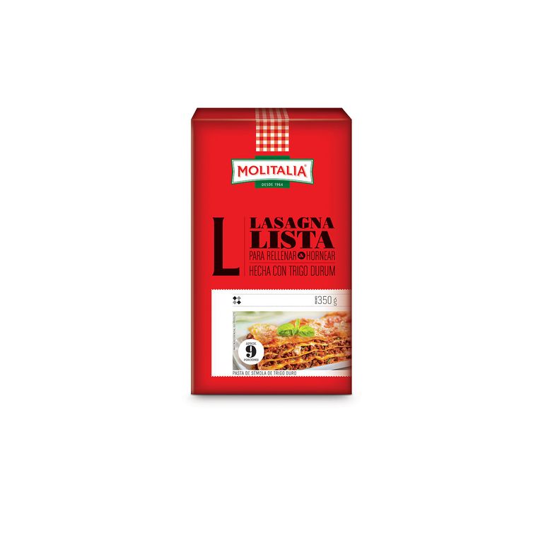 Fideo Lasagna Molitalia Caja 350 g