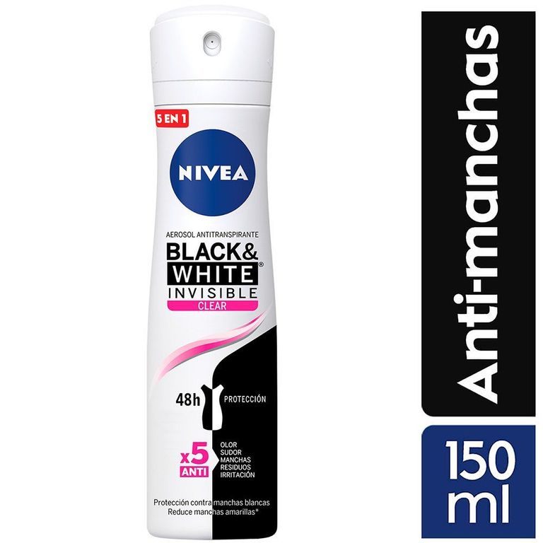 Desodorante en Spray Nivea Invisible B&W Mujer Envase 150 mL