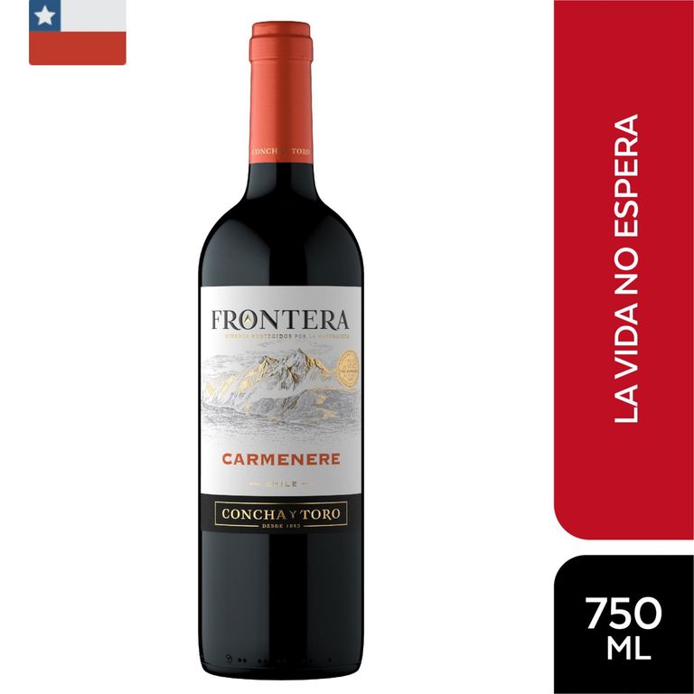 Vino Carmenere Frontera 12° Botella 750 mL