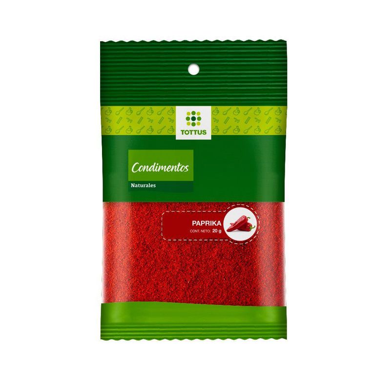 Paprika Molida Tottus Empaque 20 g