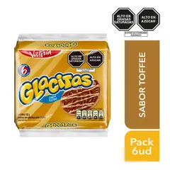 VICTORIA - Galletas Glacitas Toffee Sixpack 192 g