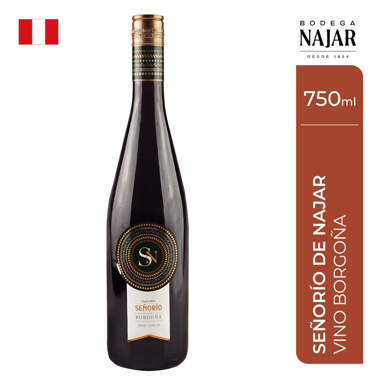 Vino Najar Borgoña Señoría Botella 750 mL