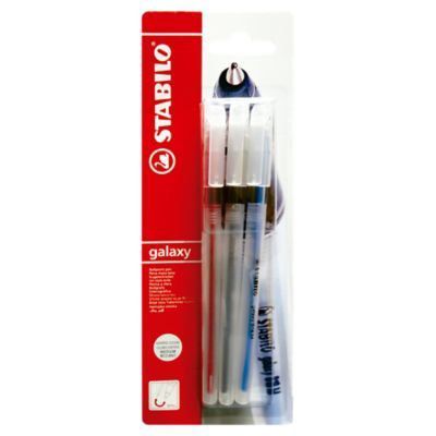 Lapiceros Stabilo Galaxy 818 Punta Media Empaque 3 Und