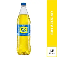 INCA KOLA - Gaseosa Inka Cola sin Azúcar 1.5 L