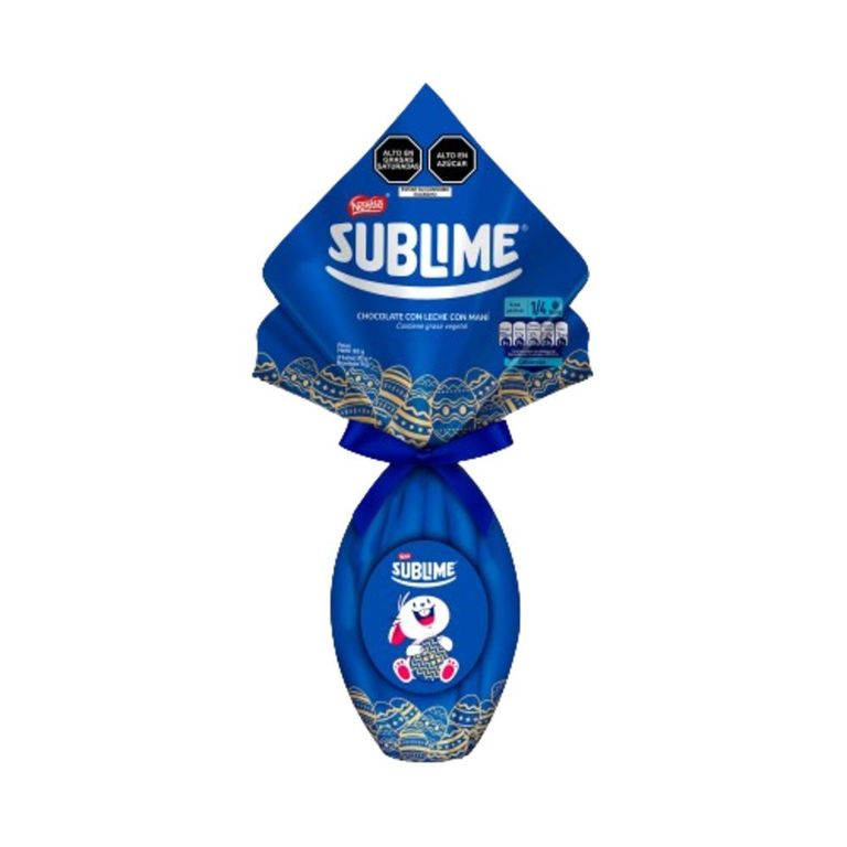 Huevo De Chocolate Sublime Leche con Maní Empaque 98 g