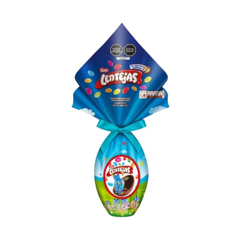 Huevo de Chocolate Lentejas con Grageas Empaque 101.5 g