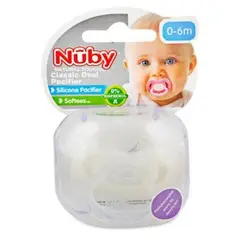 NUBY - Chupón Clásico con Agarrador 6- 8 Meses