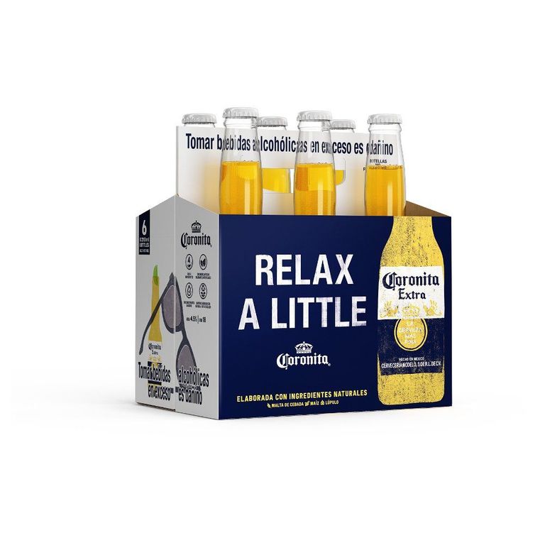 Cerveza Coronita Sixpack Botella 210 mL