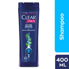 CLEAR - Shampoo Hombre Anti Caspa Ice Cool Mentol Botella 400 mL