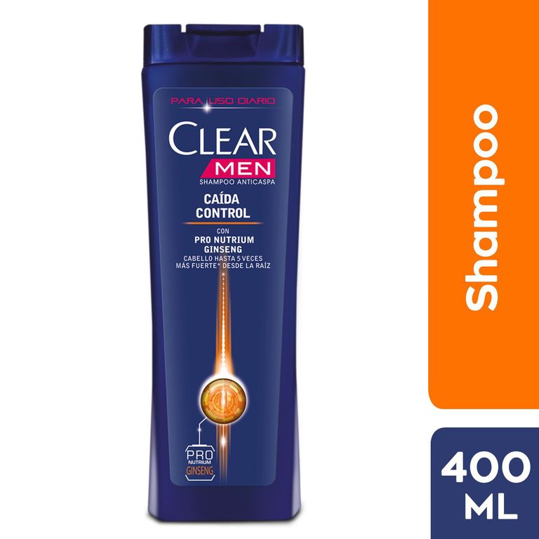 Shampoo Clear Hombre Caída Control Botella 400 mL