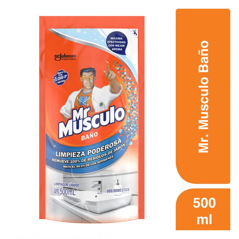 Limpiador Líquido Mr Musculo Baño Doypack 500 mL