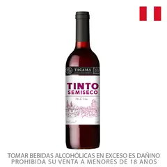 TACAMA - Vino Tacama Tinto Semi Seco Dulce Natural Botella 750 mL