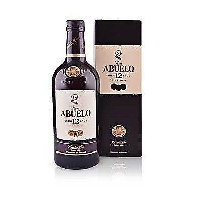 Ron Añejo 12 Años Abuelo 37.5° Botella 750 mL