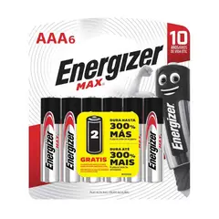 ENERGIZER - Pilas Alcalinas Aaa X6Un