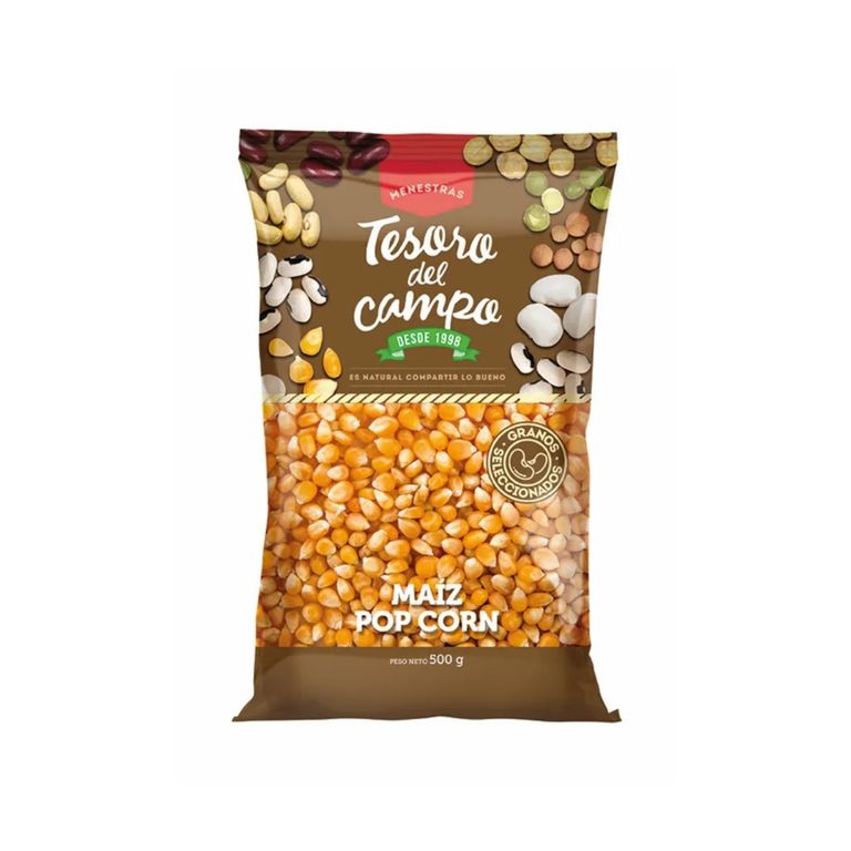 Maíz Pop Corn Tesoro del Campo Menestra Bolsa 500 g