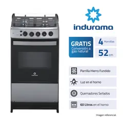INDURAMA - Cocina A Gas Indurama 20 Con Encendido Eléctrico