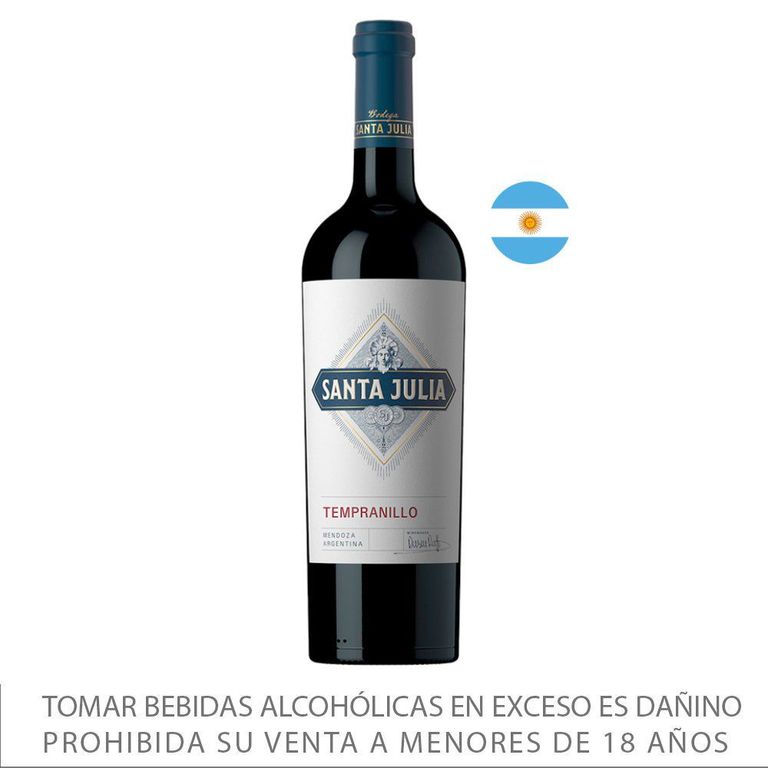 Vino Santa Julia Tinto Tempranillo Botella 750 mL