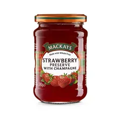 MACKAYS - MERMELADA DE FRESA CON CHAMPAGNE X 340G
