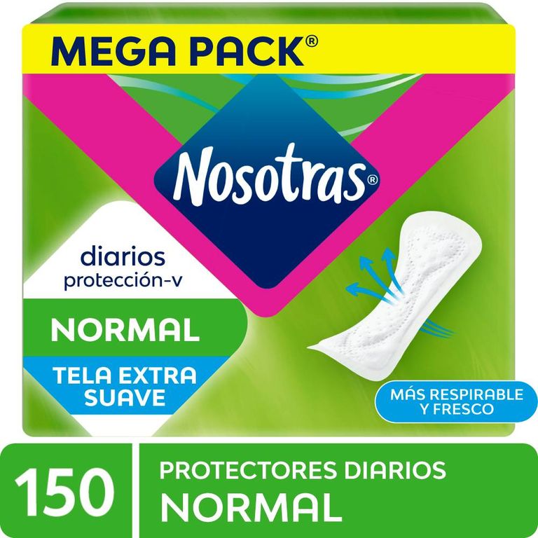 Protectores Diarios Nosotras Normal Empaque 150 Und