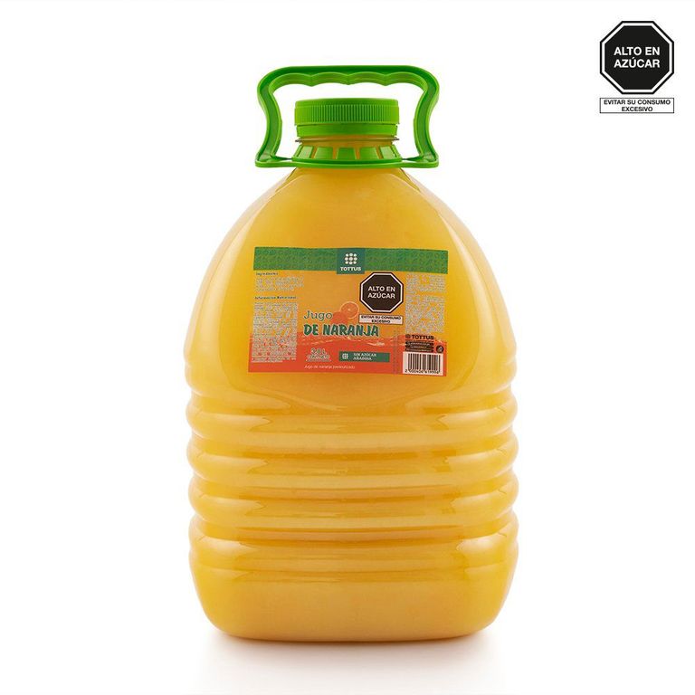 Jugo Pasteurizado De Naranja Tottus Botella 3.8 L