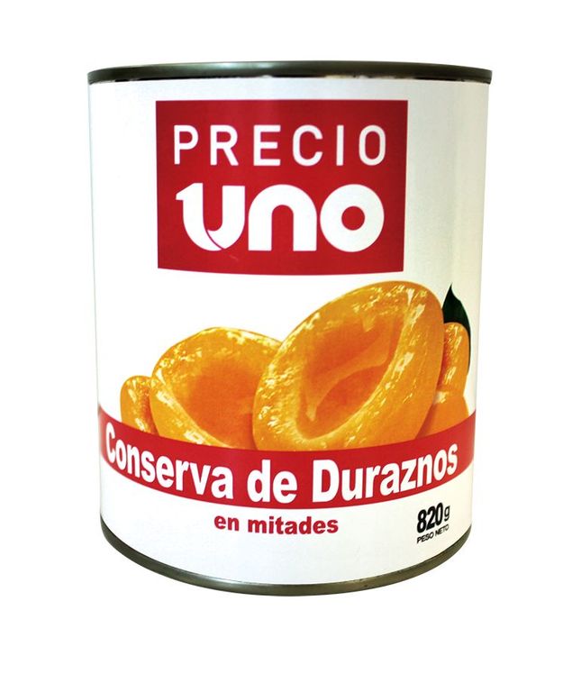 Conserva de Duraznos Precio Uno 820 g