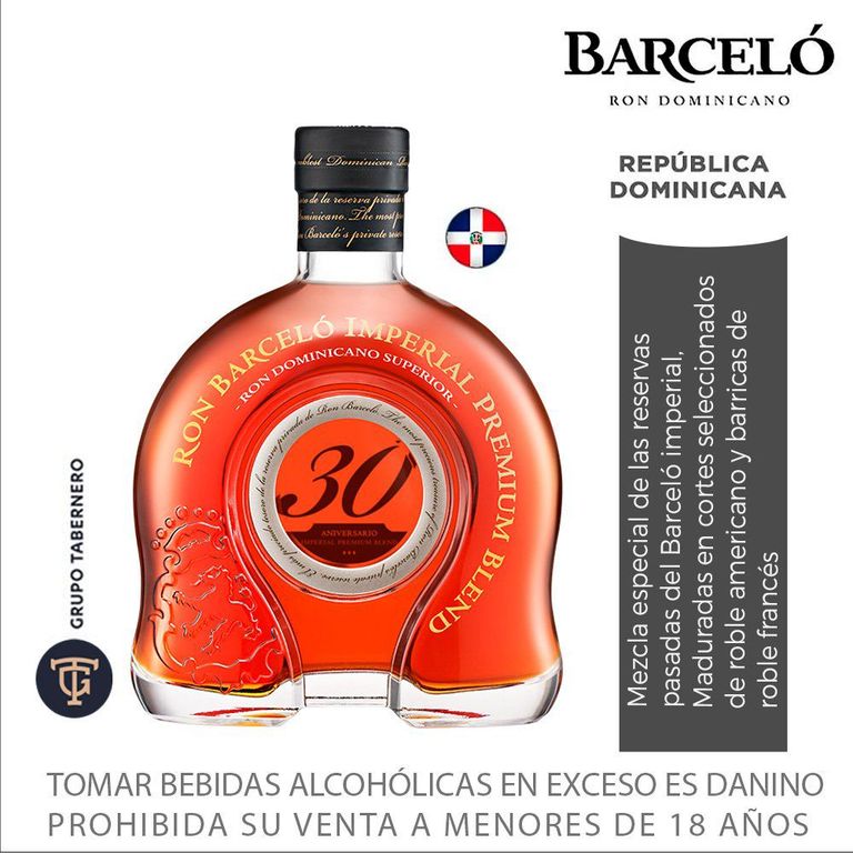 Ron Barceló Imperial Premium Blend Botella 750 mL