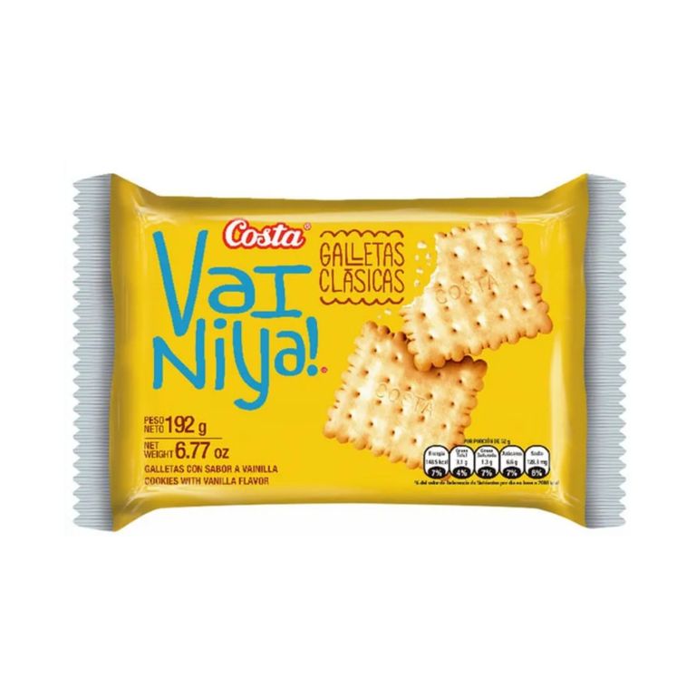 Galleta Costa Vainiya! Empaque 6 Und