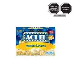 ACT II - Popcorn de Microondas Act II Butter Lovers Pack 3 Und
