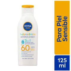 NIVEA - Bloqueador Nivea Kids Piel Sensible FPS60 Envase 125 mL