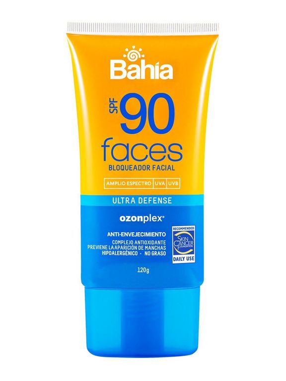Protector Solar Facial Bahia Faces SPF90 Envase 120 g