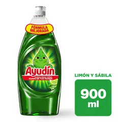 AYUDIN - Lavavajillas Líquido Ayudin Limón Envase 900 mL