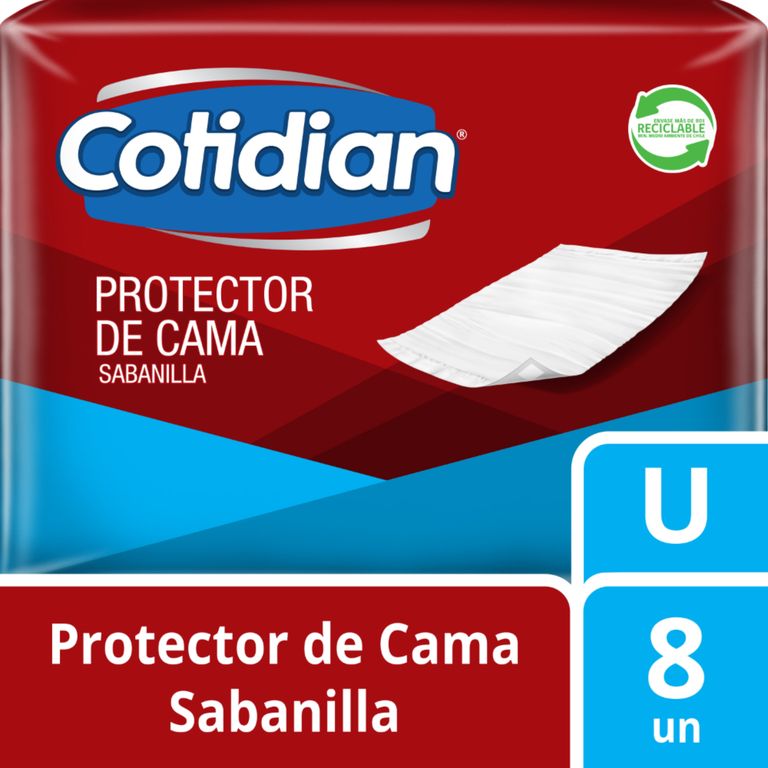 Protector De Cama Cotidian Empaque 8 Und