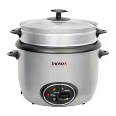 THOMAS - Olla Arrocera 2,8 L 1000 W Plateada Th-37Pf