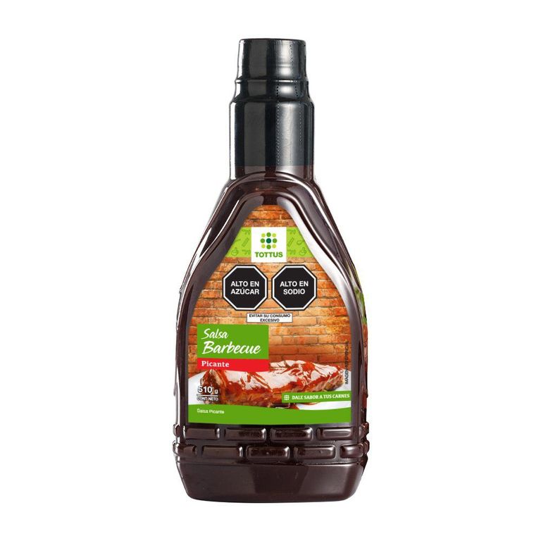 Salsa BBQ Tottus Picante Envase 510 g