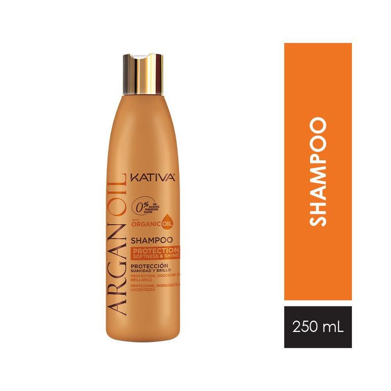 Shampoo Kativa con Aceite de Argán Botella 250 mL