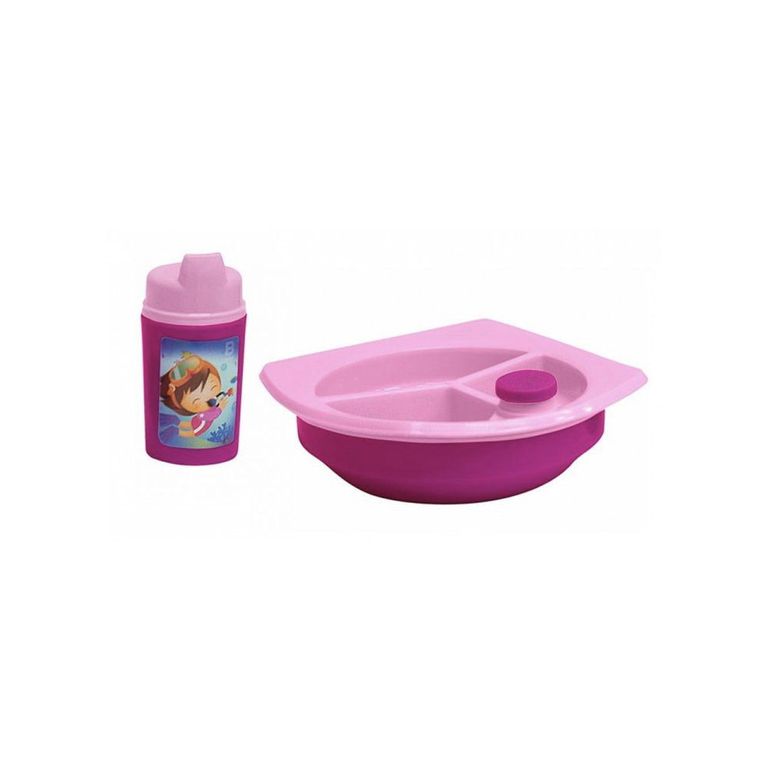 Combo de Plato Térmico y Vaso con Pico