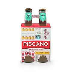 PISCANO - Chilcano De Pisco Sabor Limón Pack 4 Und Botella 355 mL