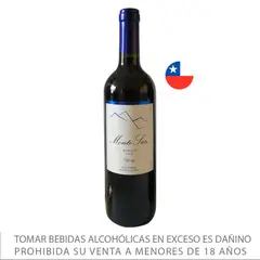 MONTE SUR - Vino Monte Sur Merlot Botella 750 mL