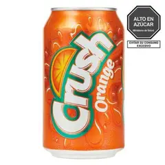 CRUSH - Gaseosa Sabor Naranja Lata 355 mL