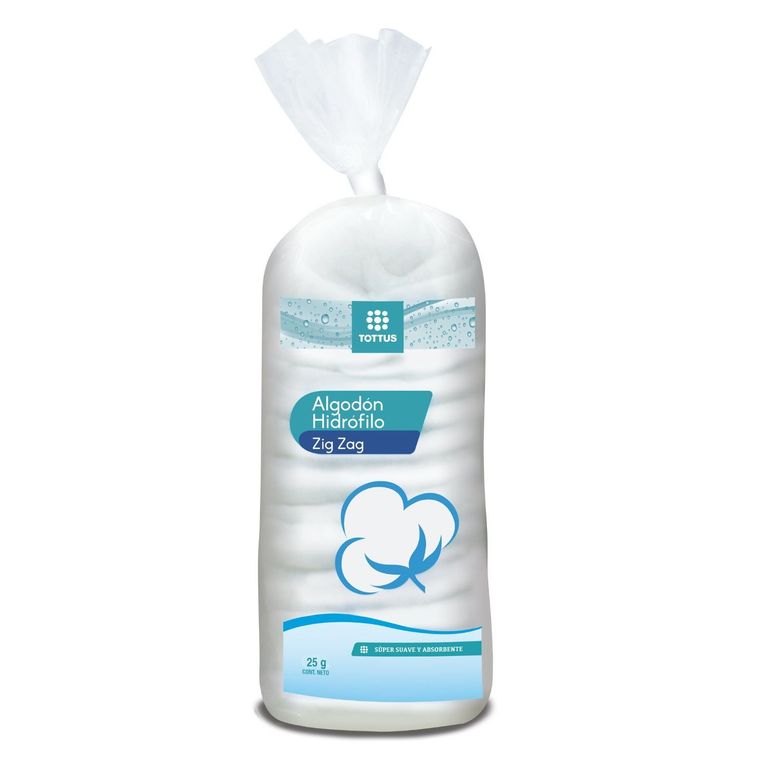 Algodón en Zigzag Tottus Empaque 25 g