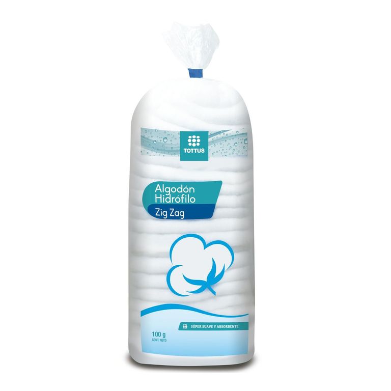 Algodón en Zigzag Tottus Empaque 100 g