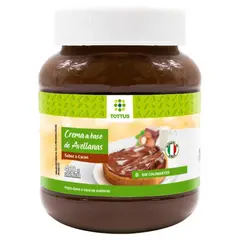 TOTTUS - Crema de Avellanas Sabor Cacao Tottus Envase 400 g