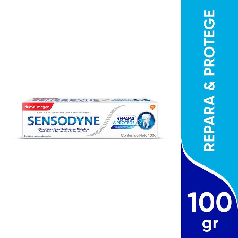 Crema Dental Sensodyne Repara y Protege Caja 100 g