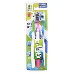 TOTTUS - Cepillo Dental Tottus Masajeador Empaque 3 Und